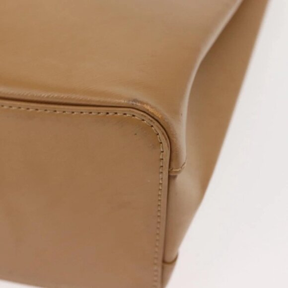 CARTIER Trinity Hand Bag Leather Beige Gold Auth bs30237 - Picture 5 of 16